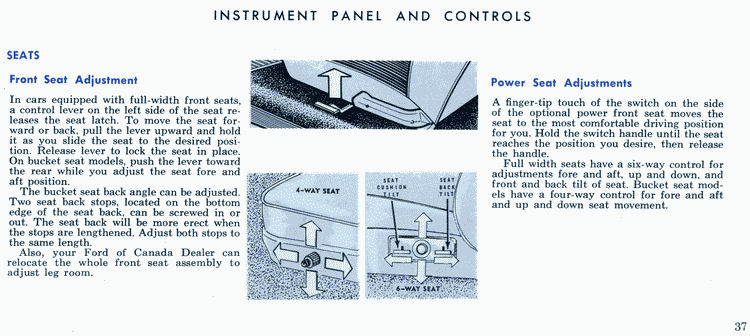 1965 Ford Owners Manual Page 38